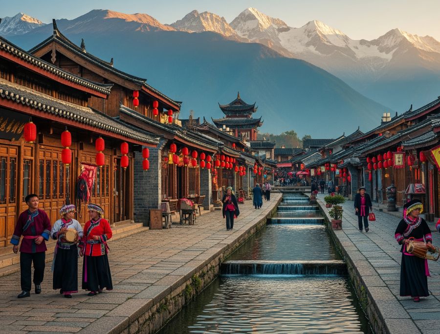 Cuộc sống yên bình của người dân tại Phố Cổ Lệ Giang