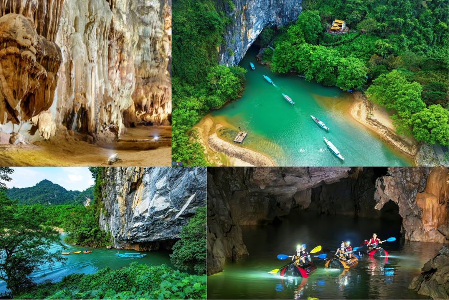 Hệ thống Phong Nha Kẻ Bàng được mệnh danh là di sản Thiên nhiên Thế giới thuộc tỉnh Quảng Bình