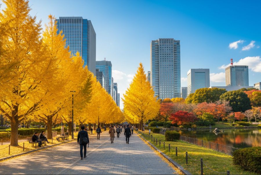 Khung cảnh bình yên khiến ai cũng muốn được một lần ghé thăm tại Tokyo