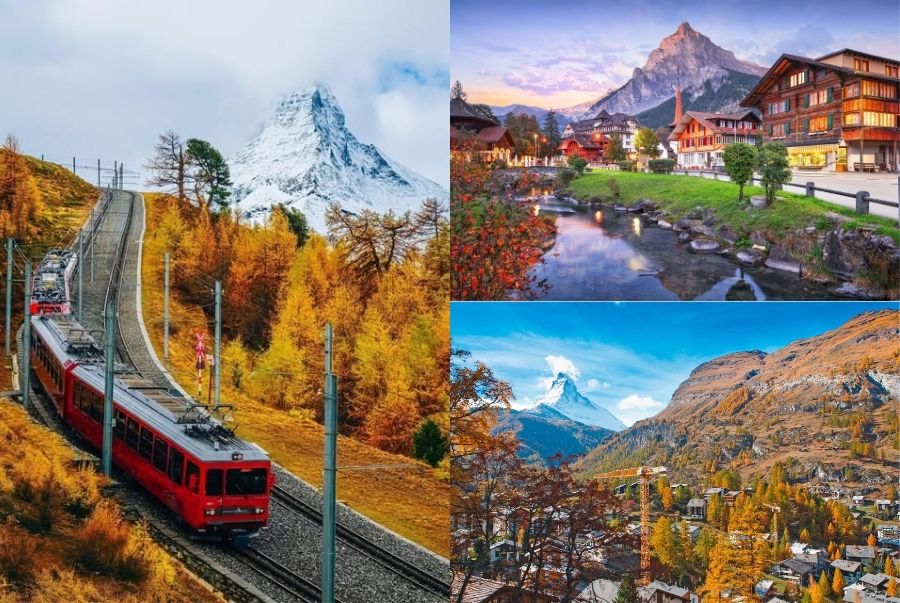 Khung cảnh thơ mộng của Zermatt vào mùa thu