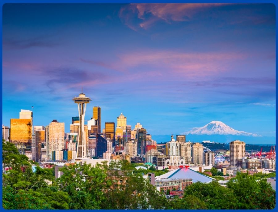 Seattle là thành phố nổi tiếng với phong cách sống xanh, cà phê đặc trưng và mùa hè dễ chịu