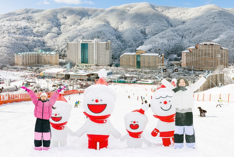 Trượt tuyết là hoạt động nổi bật nhất mỗi khi Hàn Quốc bước sang mùa đông
