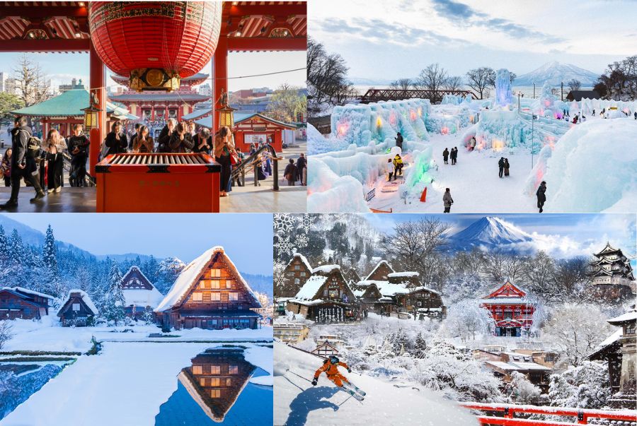 Tết Nhật Bản sở hữu khung cảnh đẹp cùng vô số các hoạt động hấp dẫn