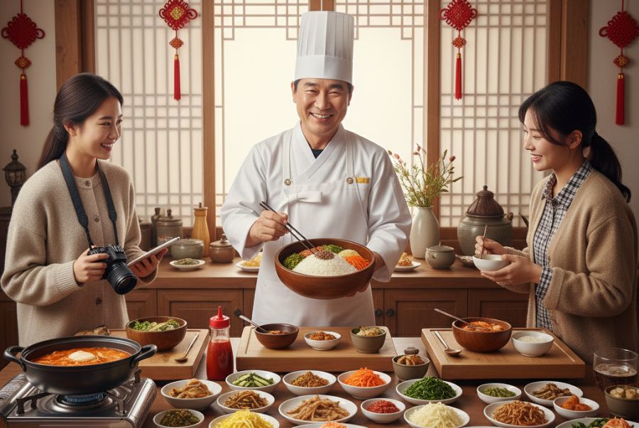 Trải nghiệm chế biến các món ăn đặc trưng ngày tết tại Hàn Quốc