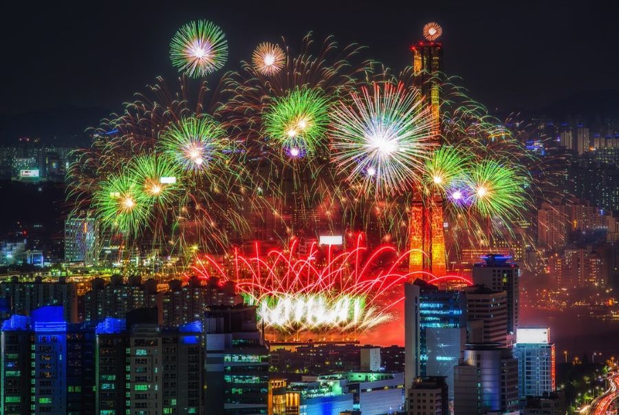Những màn trình diễn pháo hoa đẹp mắt tại Gwangalli