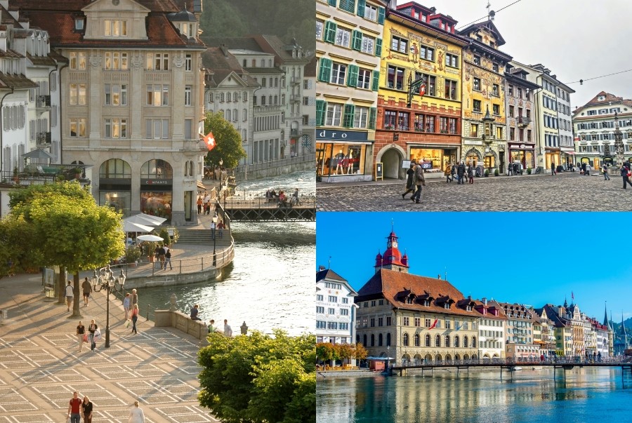 Phố cổ Lucerne là nơi lưu giữ trọn vẹn linh hồn của thành phố