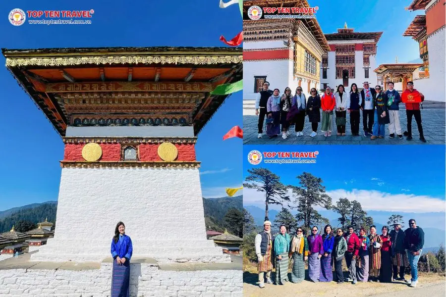 Đoàn khách Top Ten Travel trong hành trình du lịch Bhutan và khám phá Tiger’s Nest