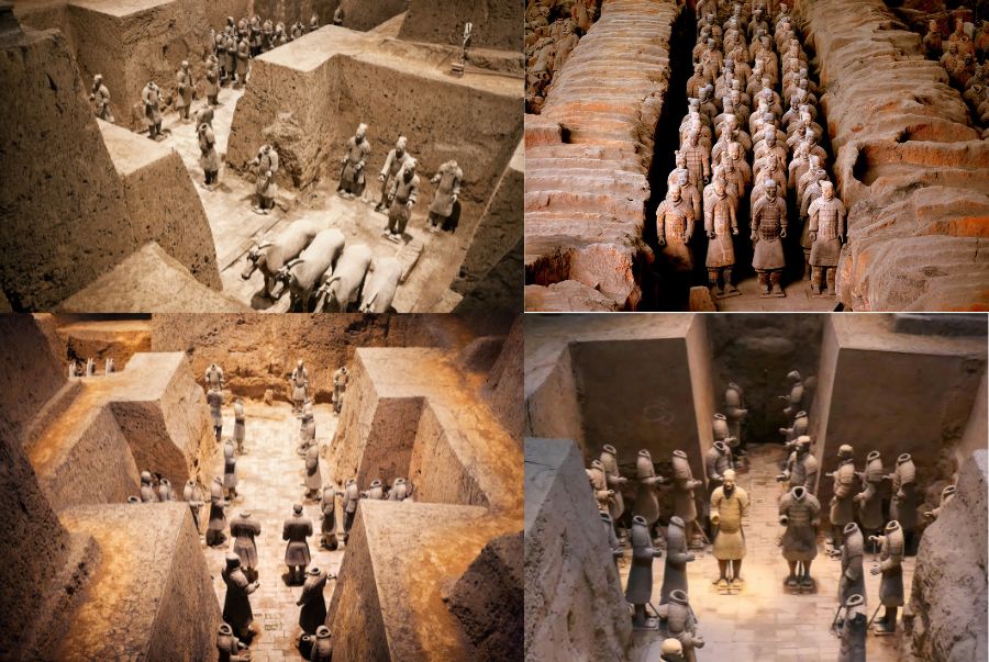 Mỗi hố dưới lòng đất đều có một đội hình rõ ràng