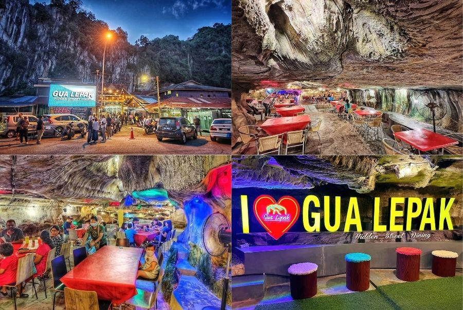 Gua Lepak là quán ăn nổi tiếng thu hút nhiều khách du lịch bởi sự độc đáo