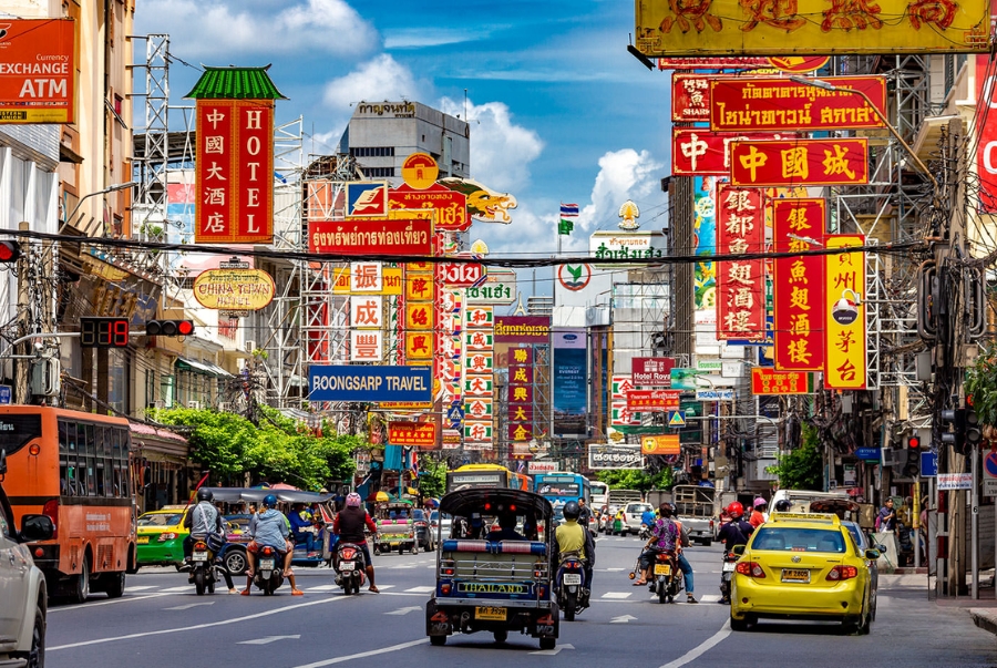 Khu phố Chinatown là khu phố người Hoa lâu đời và nổi tiếng nhất Bangkok