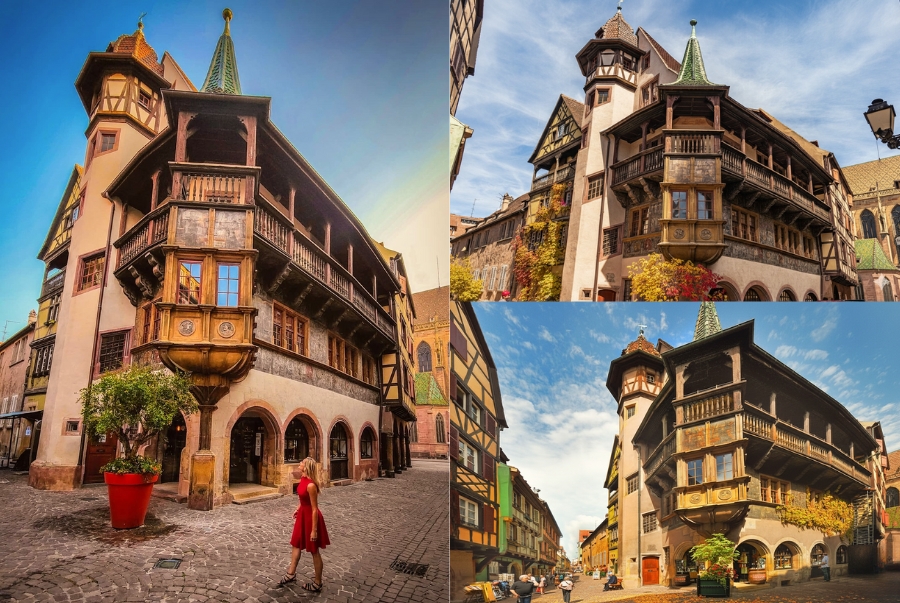 Maison Pfister là ngôi nhà mang đậm kiến trúc Phục Hưng được nhiều du khách đến check-in