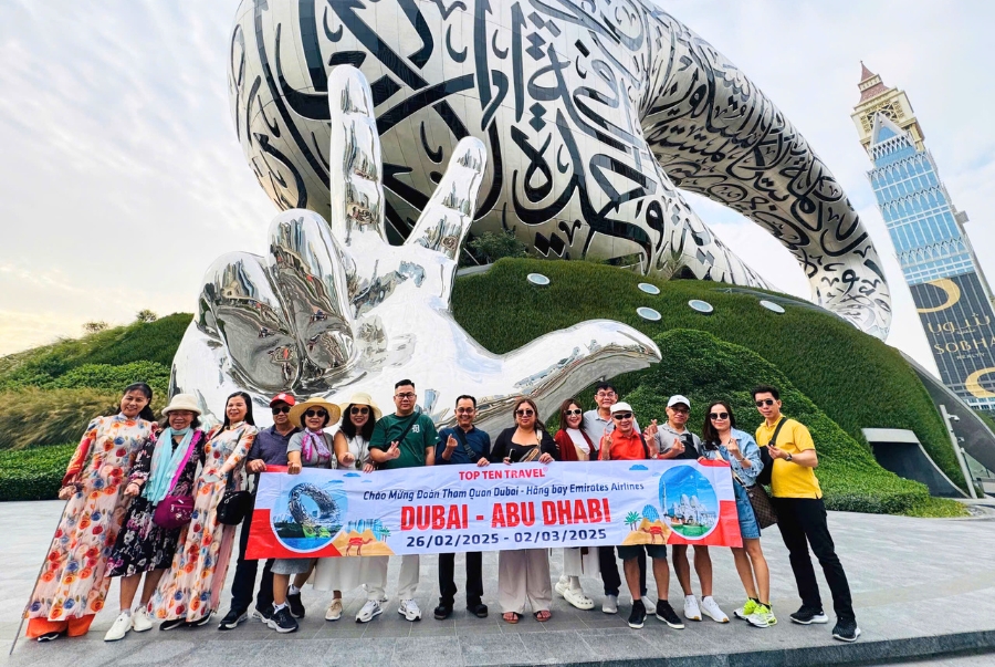 Tour Dubai của Top Ten Travel mang đến du khách hành trình đa dạng cùng chất lượng dịch vụ cao cấp