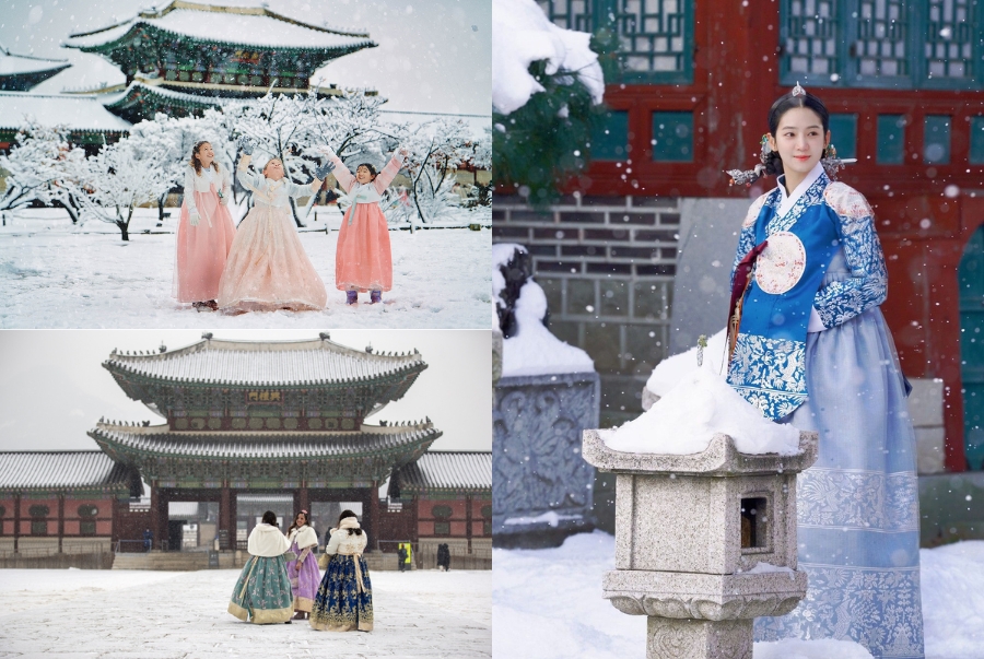 Thuê Hanbok và chụp ảnh tại cung điện Gyeongbokgung là trải nghiệm được rất nhiều du khách yêu thích