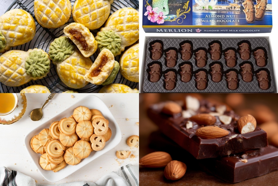 Singapore nổi tiếng với nhiều loại bánh kẹo ngon dễ dàng tìm thấy tại các chợ truyền thống hoặc siêu thị