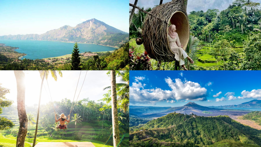 Ngoài biển cả, Bali còn sở hữu vẻ đẹp hùng vĩ của núi non và ruộng bậc thang