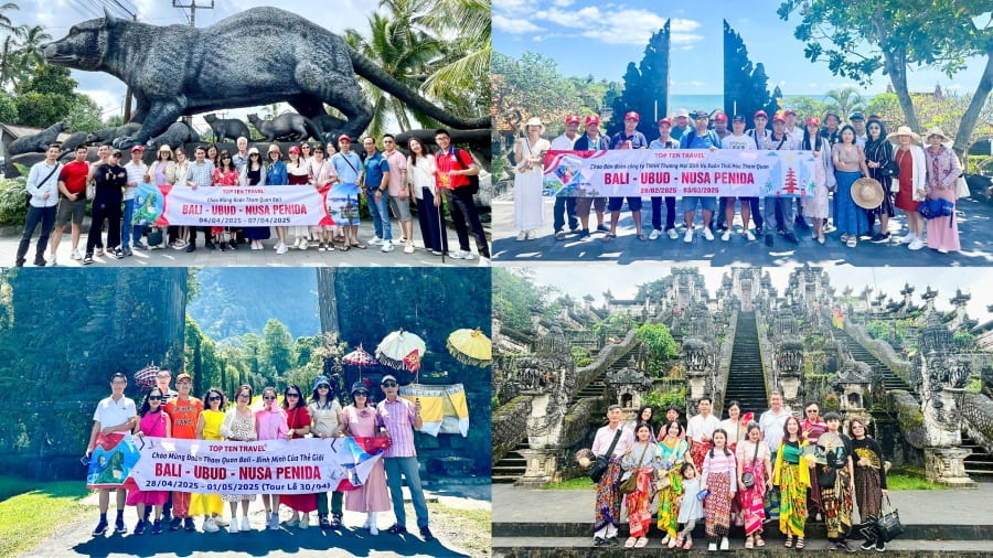 Những vị khách đã tin tưởng và lựa chọn chuyến du lịch Bali tại Top Ten Travel