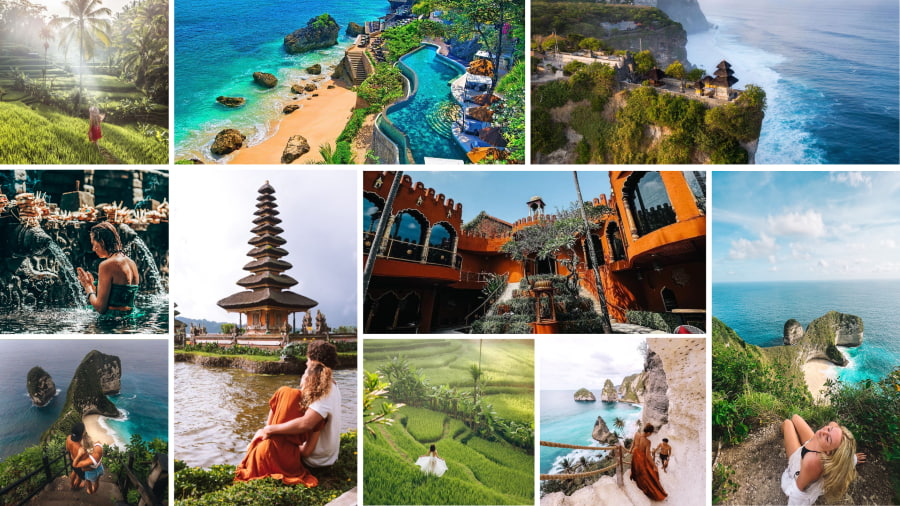 Bali sở hữu nhiều địa điểm du lịch nổi tiếng, thu hút đông đảo du khách đến tham quan và khám phá