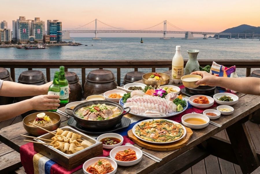 Ẩm thực Busan sở hữu sự đa dạng của phong cách với các món ăn hấp dẫn