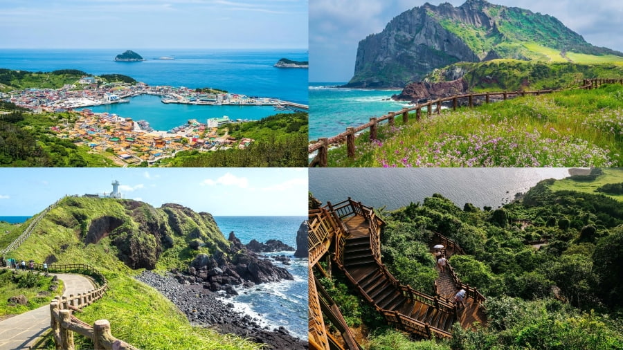 Mùa hè ở Jeju với những bãi biển trong xanh là điểm đến lý tưởng của nhiều du khách khi đến Hàn Quốc