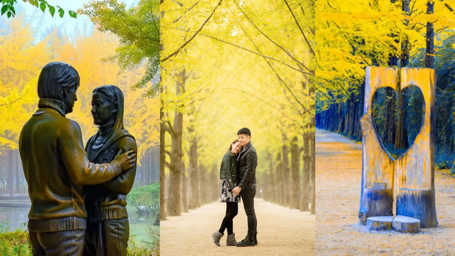 Đảo Nami mùa thu còn ẩn chứa vô số góc "sống ảo" huyền thoại khác đang chờ bạn khám phá