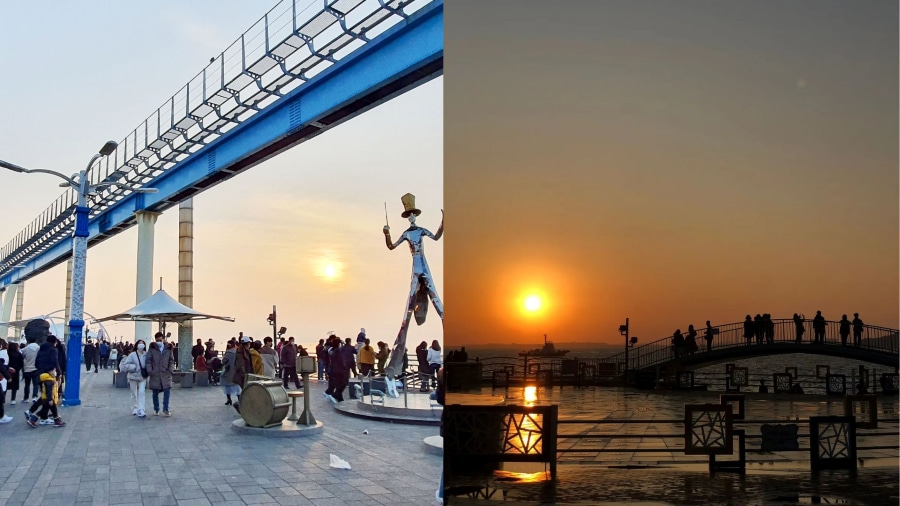 Phố văn hóa Wolmido không chỉ là nơi để thưởng thức nghệ thuật mà còn là điểm lý tưởng để cảm nhận nhịp sống địa phương