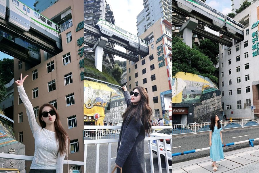 Liziba trở thành điểm check-in được giới trẻ săn đón khi du lịch Trùng Khánh