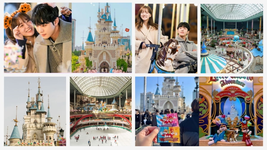 Lotte World không chỉ là công viên giải trí mà còn là một "điểm đến vàng" quen thuộc trên màn ảnh xứ sở kim chi