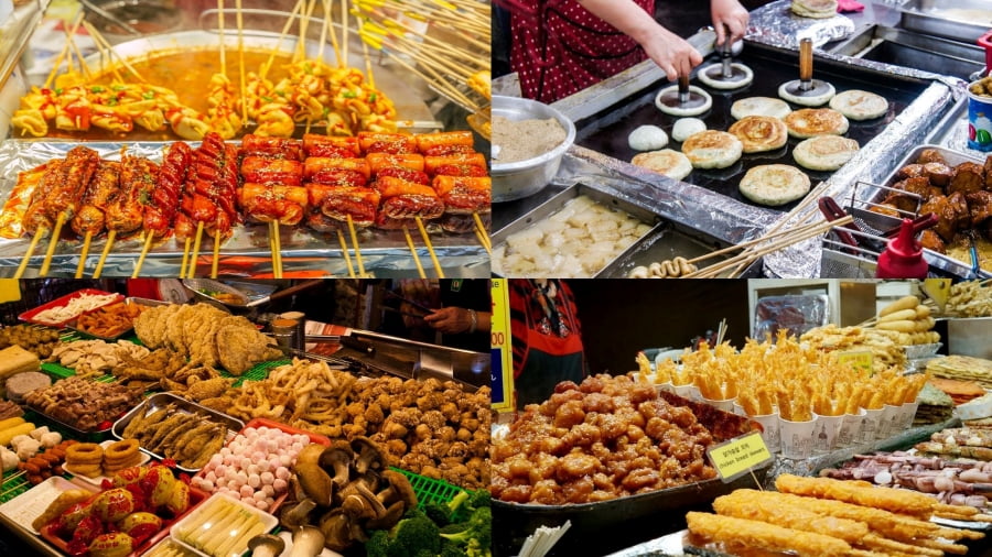 Khám phá các gian hàng street food tại Hàn Quốc là một trải nghiệm thú vị không thể bỏ lỡ