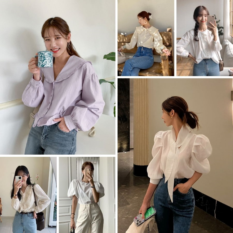 Du lịch Hàn Quốc mùa hè mặc gì? Áo blouse tay bồng là gợi ý đáng thử cho mùa hè năm nay