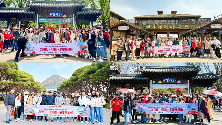 Những vị khách luôn tin tưởng và lựa chọn các tour du lịch Hàn Quốc tại Top Ten Travel