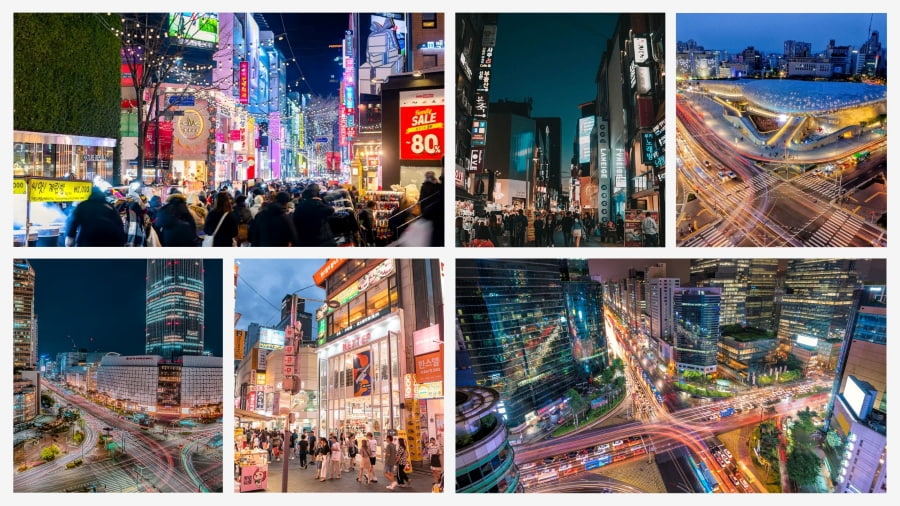 Khám phá những con phố náo nhiệt của Seoul là một trong những trải nghiệm tuyệt vời tại Hàn Quốc