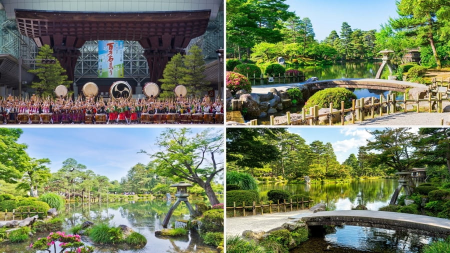Kanazawa quyến rũ du khách bởi sự kết hợp hài hòa giữa nét đẹp cổ kính của khu phố samurai Nagamachi và vẻ thanh tao của khu vườn Kenrokuen