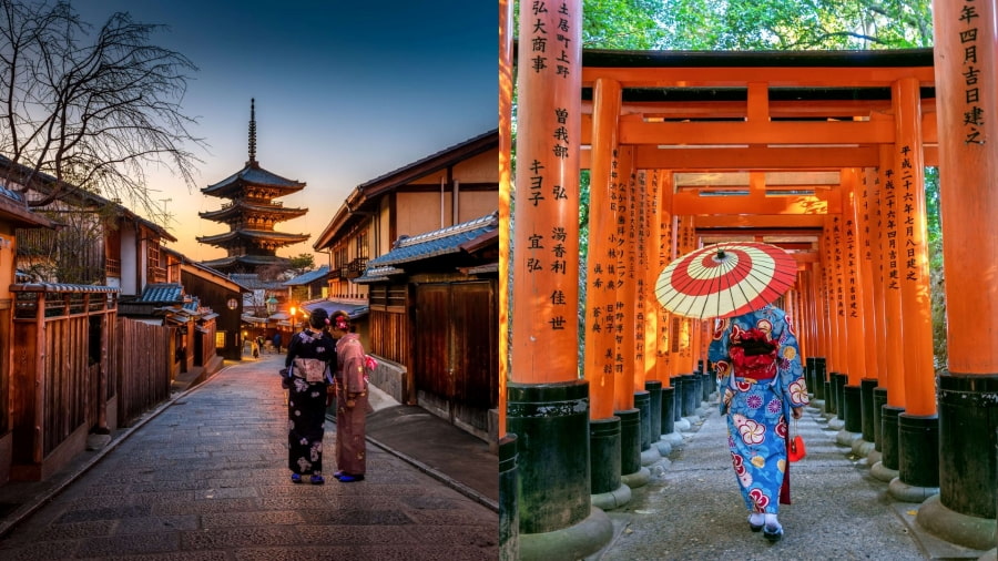 Kyoto – cố đô trầm mặc, nơi thời gian dường như lắng đọng trong từng mái đền cong, từng con phố cổ kính
