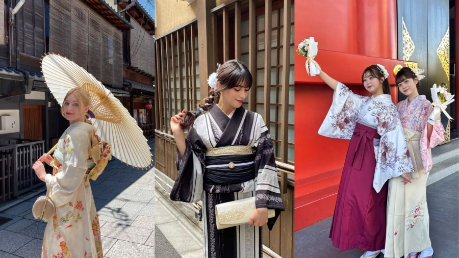 Thử mặc kimono là một trải nghiệm văn hóa độc đáo và thú vị mà bất cứ ai đến Kyoto cũng nên trải qua