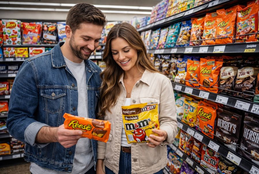 Chocolate của Mỹ sở hữu bao bì đẹp mắt dễ mua và dễ mang về