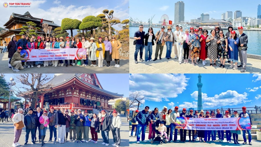 Các tour du lịch Nhật Bản tại nhà Top Ten Travel được nhiều du khách lựa chọn và yêu thích