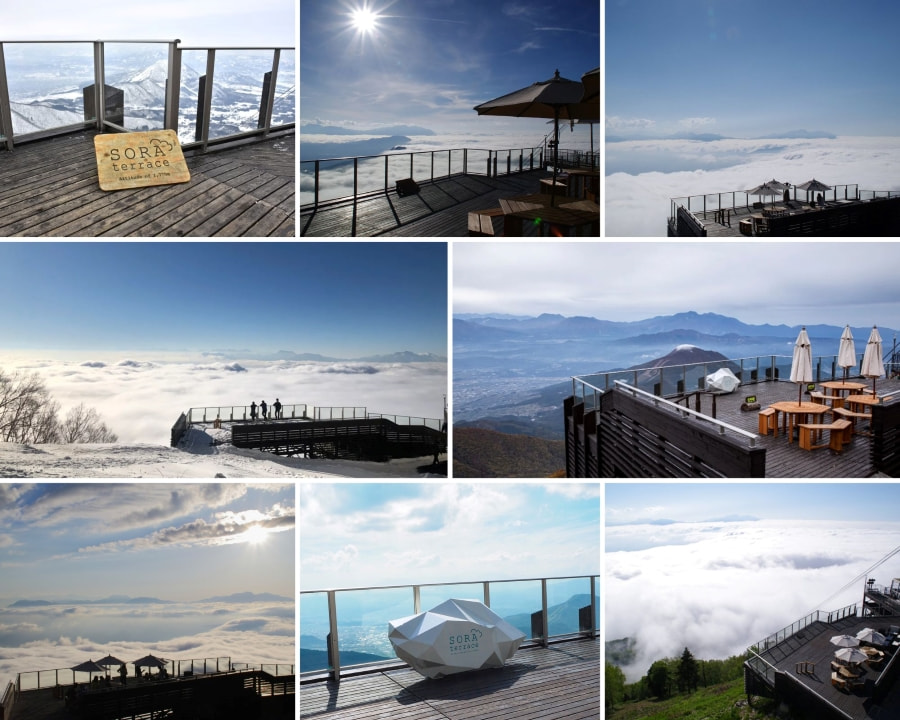 Sora Terrace Cafe nổi tiếng với khung cảnh "có một không hai" khi bạn có thể chiêm ngưỡng biển mây bồng bềnh, huyền ảo ngay trước mắt