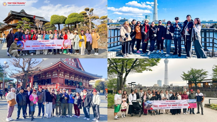 Những vị khách tin tưởng và lựa chọn các tour du lịch Nhật Bản tại Top Ten Travel