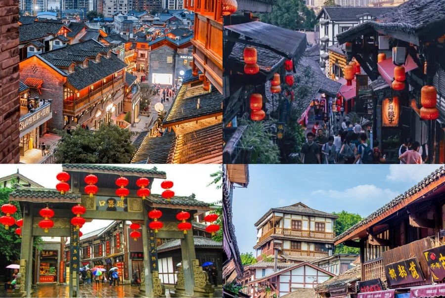 Phố cổ Ciqikou là nơi lưu giữ những nét đẹp cổ xưa của Trùng Khánh