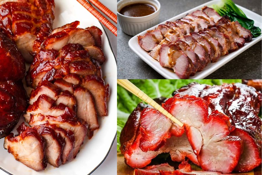 1 phần xá xíu đạt chuẩn sẽ có sắc đỏ nâu óng ánh, lớp thịt mềm mọng và hương thơm dịu nhẹ của mật ong 