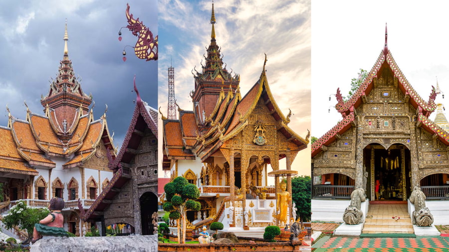 Wat Buppharam là một ngôi chùa tại Chiang Mai nổi bật với kiến trúc độc đáo