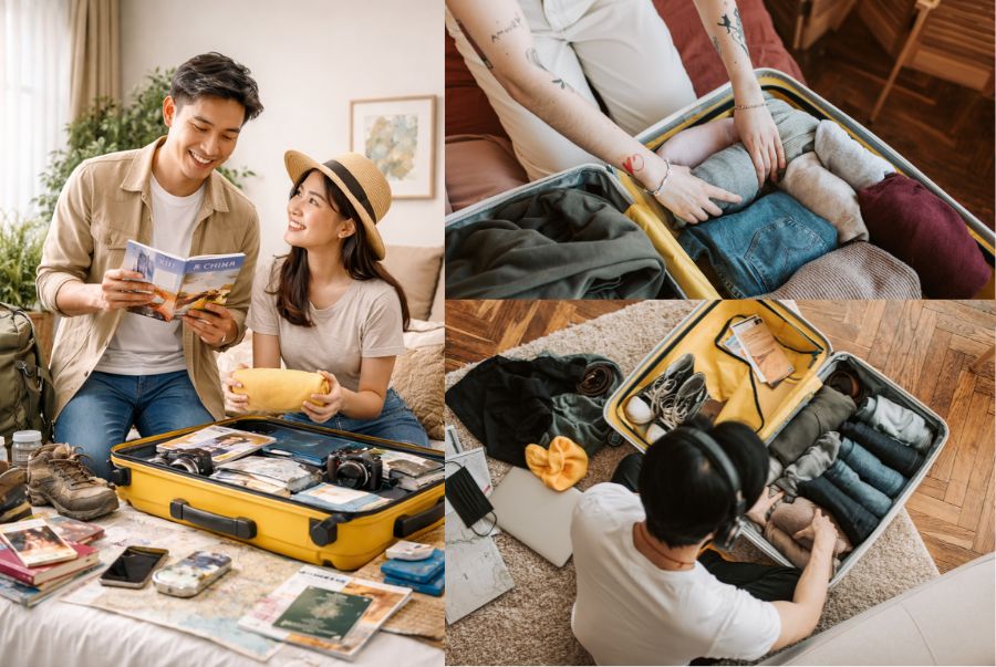 Việc chuẩn bị hành lý và lựa chọn trang phục phù hợp với điều kiện thời tiết sẽ giúp bạn chủ động hơn trong quá trình du lịch