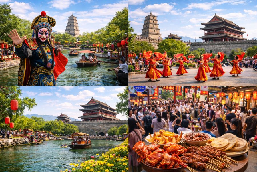 Các hoạt động trải nghiệm hấp dẫn tại Tây An mùa xuân