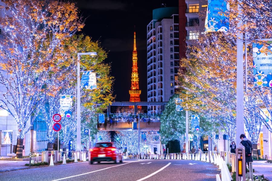 Các con phố tại thủ đô Tokyo vào mùa đông được trang hoàng lộng lẫy, tạo nên khung cảnh lung linh và ấm áp