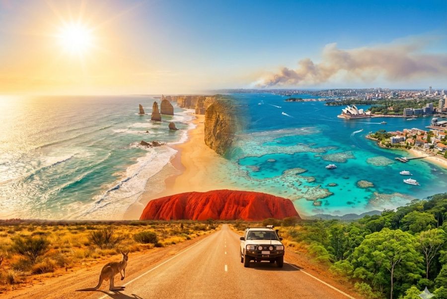 Mùa hè ở Úc trở nên quyến rũ với khung cảnh thiên nhiên tuyệt đẹp