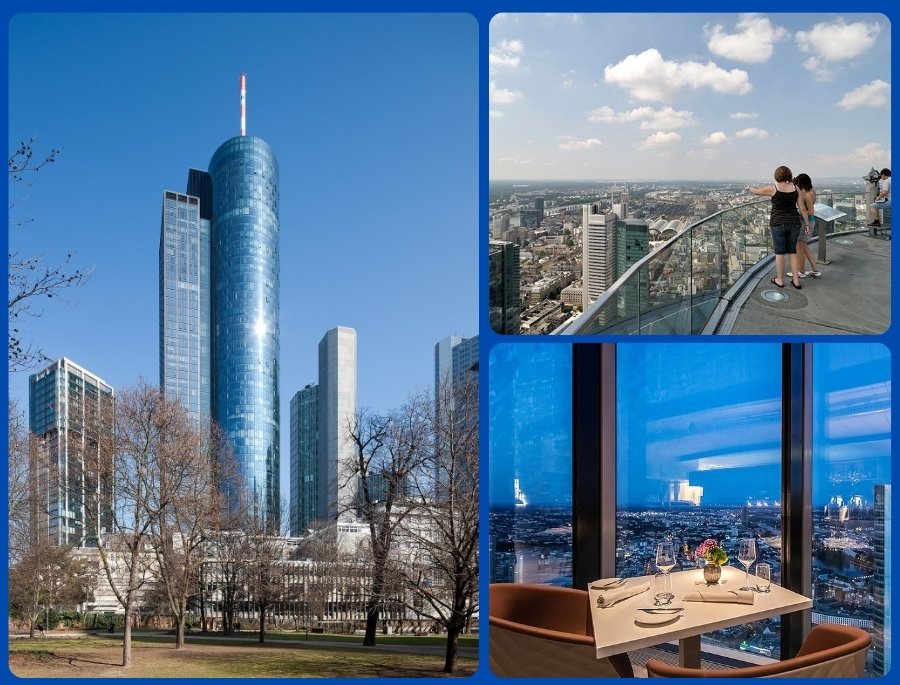 Main Tower vươn mình đầy kiêu hãnh giữa khu tài chính sầm uất, trở thành biểu tượng của Frankfurt