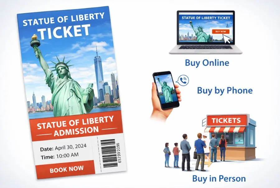 Tùy vào mục đích mà du khách có thể lựa chọn các hình thức phù hợp để mua vé tham quan Tượng Nữ Thần Tự Do
