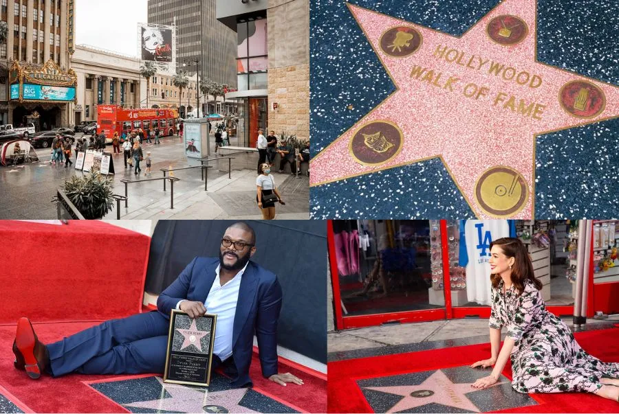 Hollywood Walk of Fame là địa điểm du lịch nổi tiếng nhưng mở cửa miễn phí để du khách có thể tham quan