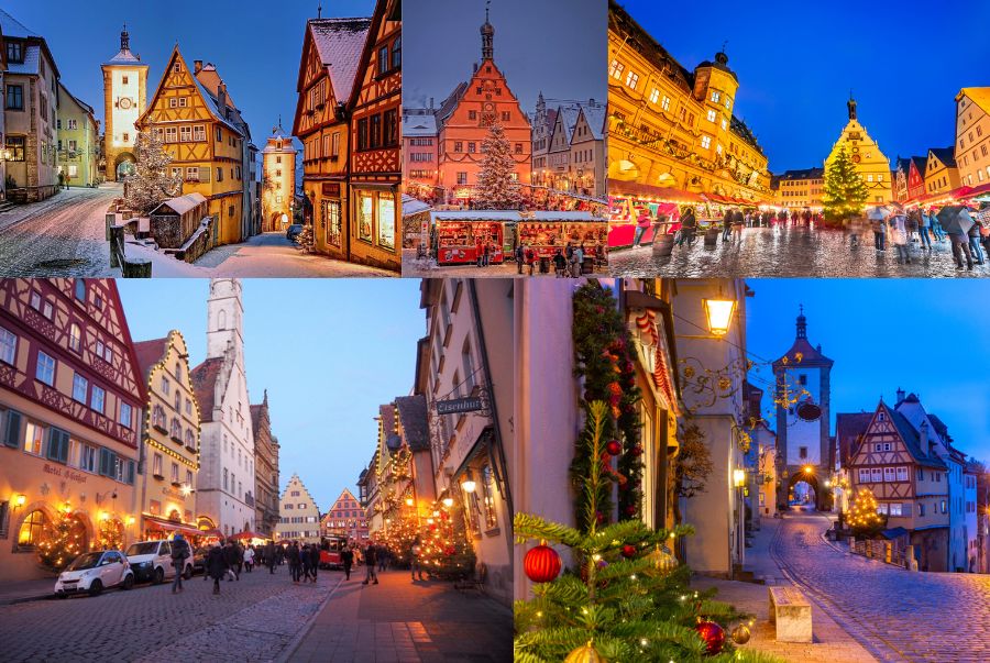 Rothenburg ob der Tauber sở hữu khung cảnh giáng sinh đẹp như trong mơ