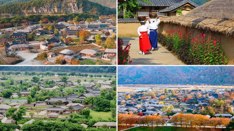 Điểm nổi bật nhất của nơi đây chính là Làng Hahoe, một ngôi làng cổ kính được UNESCO công nhận là Di sản Thế giới